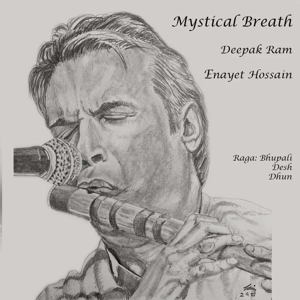 Mystical Breath album cover – Deepak Ram (bansuri) and Enayet Hossain (tabla)